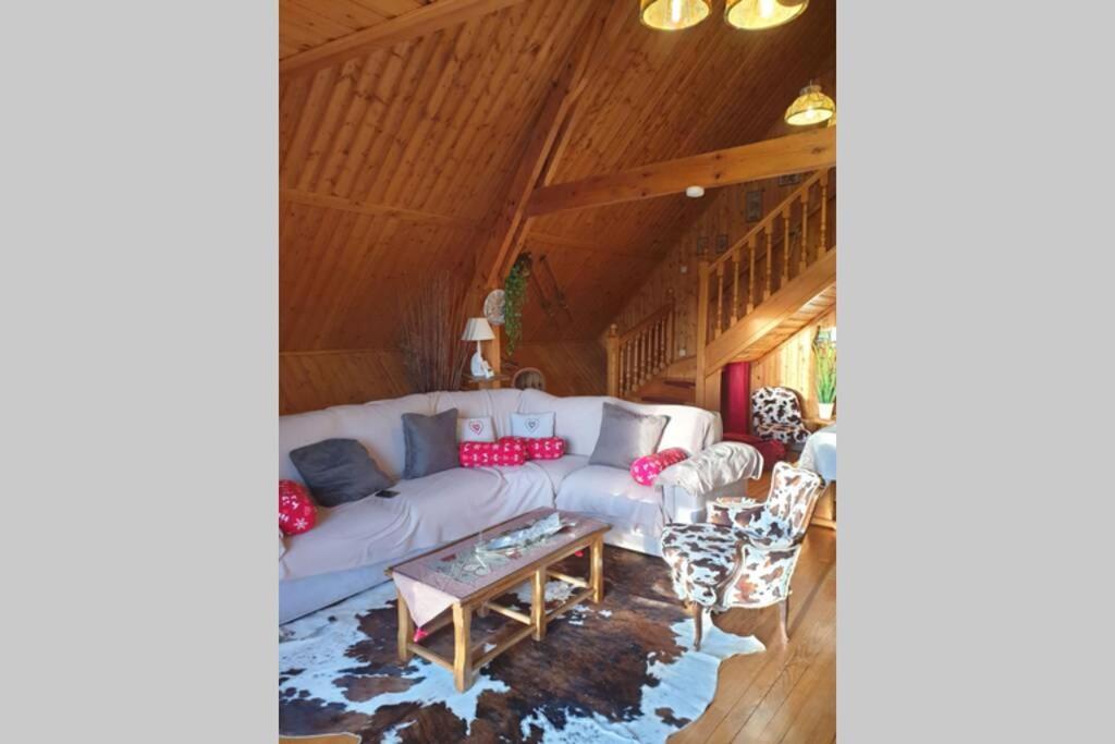 Authentique Chalet Vue Sur Le Lac Et Les Pistes Besse-et-Saint-Anastaise Εξωτερικό φωτογραφία